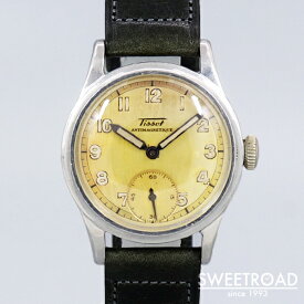 川崎店【TISSOT／ティソ】全アラビア数字／スモールセコンド／スクリューバック／1940年代／w-26166