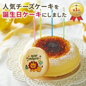 【 父の日 ギフト 】 天空のチーズケーキ 誕生日ケーキ バースデーケーキ バースディケーキ birthday ギフト プレゼント 5号サイズ プリント クッキー チーズケーキ 誕生日