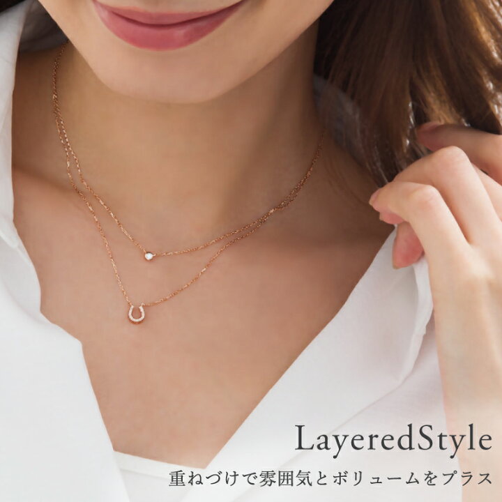 楽天市場】馬蹄 ダイヤモンド ネックレス あす楽 0.06ct K18 18金 18K 