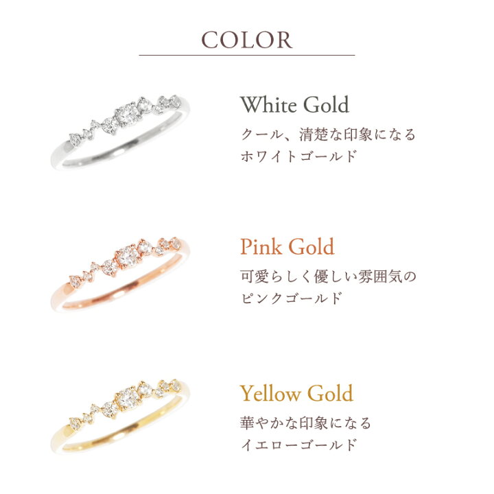 楽天市場】ダイヤモンド 0.21ct リング 指輪 18金 18K K18 10金 10K 