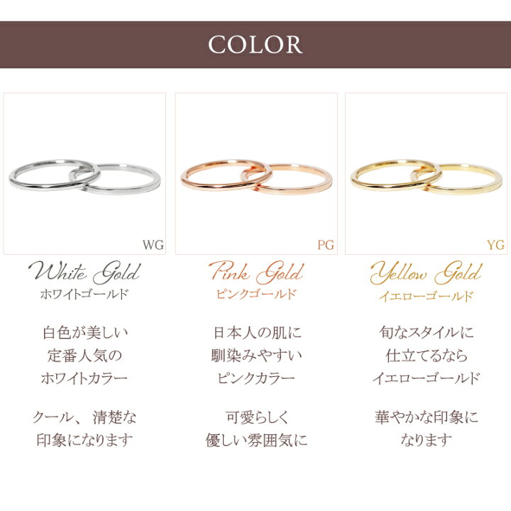 楽天市場】地金 ゴールド リング 1.5mm シンプル 細リング 指輪 18金 