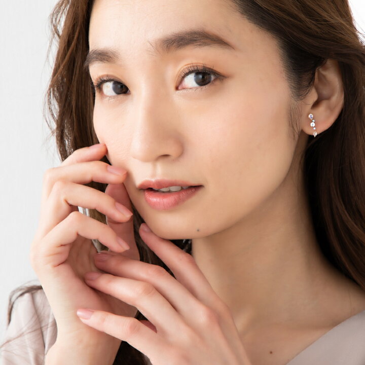楽天市場】ラインピアス 18金 18K K18 10金 10K K10 ピアス 天然石 