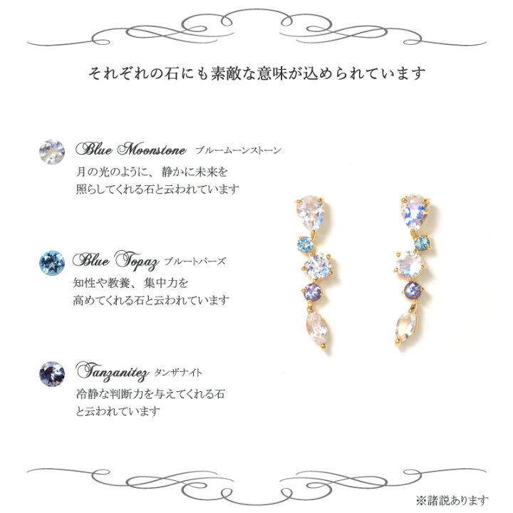 楽天市場】ラインピアス 18金 18K K18 10金 10K K10 ピアス 天然石 
