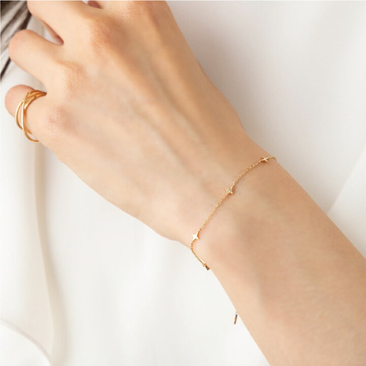 楽天市場】星 ダイヤモンド ステーション ブレスレット Star Bracelet 