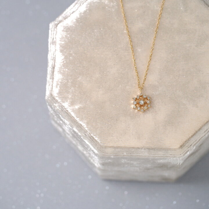 楽天市場】ダイヤモンド 雪の結晶 ネックレス Lacy Snow Crystal Snow 