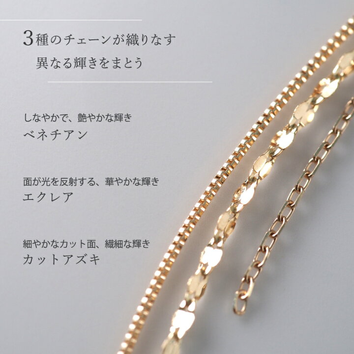 楽天市場】チェーン 2連 ネックレス チェーンのみ 10金 10K K10 18金 