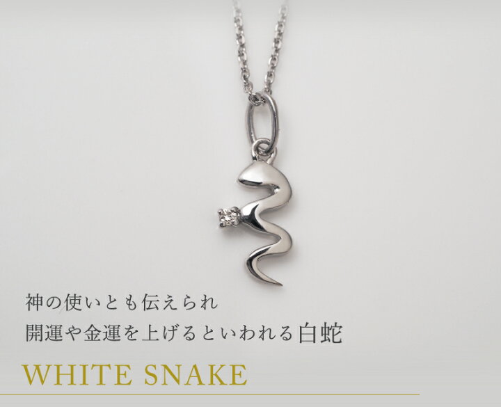 楽天市場】蛇 ネックレス ダイヤモンド 0.01ct シルバー へび 巳 巳年 