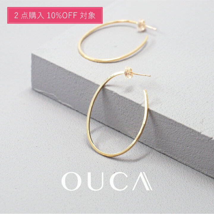 楽天市場】【2点購入10%OFF対象】 OUCA オウカ ピアス 地金 オーバル 