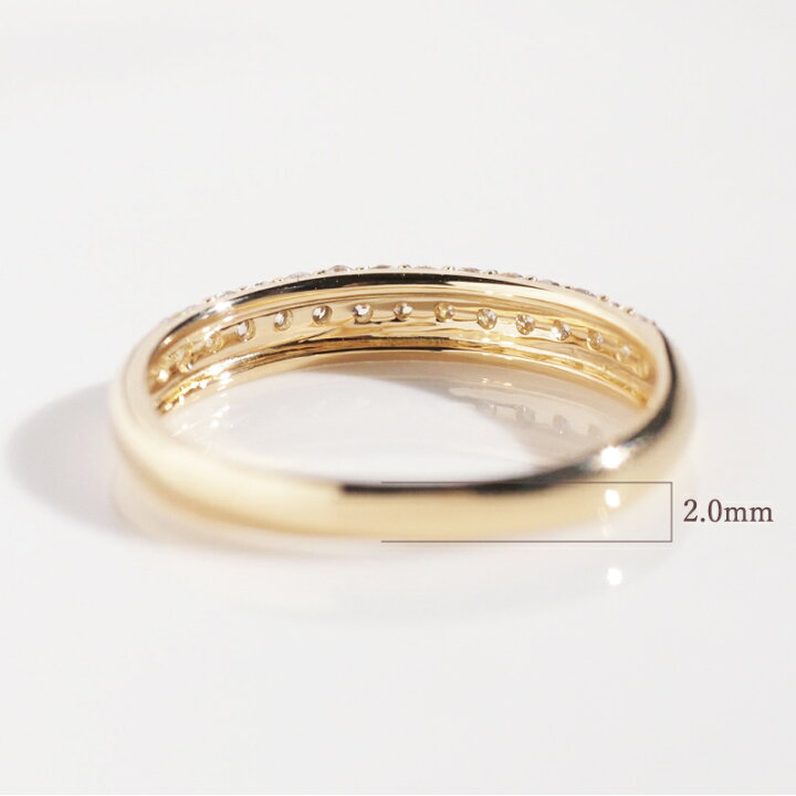 楽天市場】ダイヤモンド パヴェ ピンキーリング 0.30ct 指輪 18金 18K 