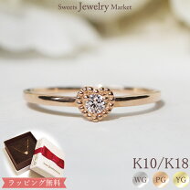 楽天市場】18k リング（モチーフハート）の通販