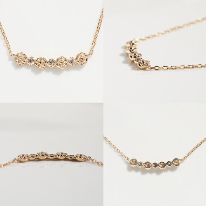 楽天市場】ダイヤモンド 0.02ct ネックレス ミモザ mimosa 18金 K18 