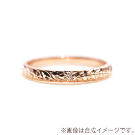 ハワイアンジュエリー リング ダイヤモンド ハワイアン 指輪 18金 18K K18 10金 10K K10 | マット ペア ペアリング ハイビスカス マイレ 女性 レディース プレゼント ギフト 刻印 文字入れ 名入れ ダイヤ ピンクゴールド イエローゴールド 重ねづけ 金属アレルギー 安心 対応