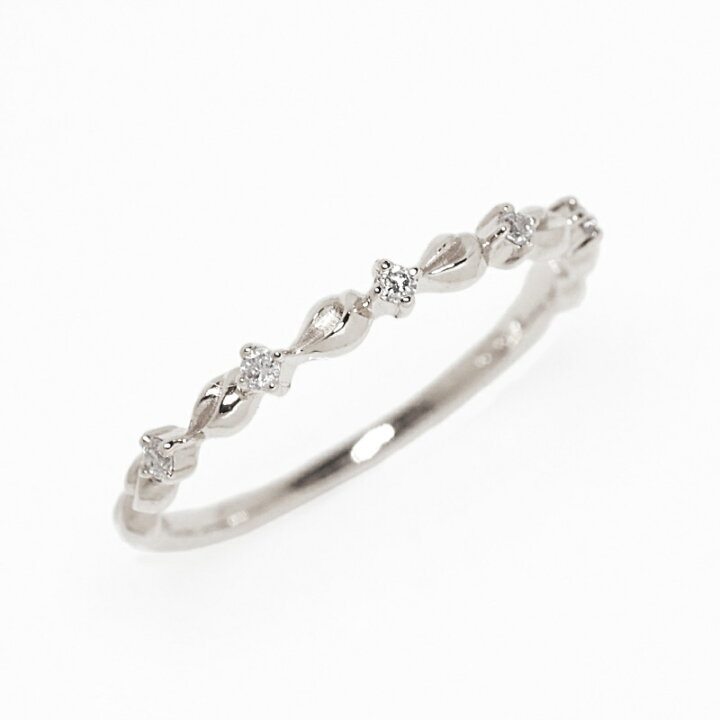 楽天市場】ダイヤモンド 0.05ct ホイップ リング 指輪 18金 18K K18 10 