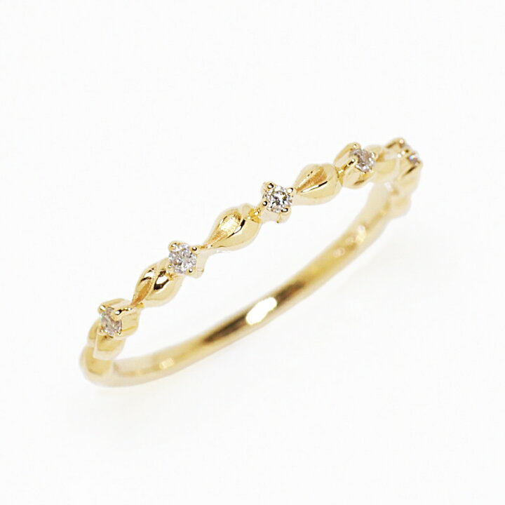 楽天市場】ダイヤモンド 0.05ct ホイップ リング 指輪 18金 18K K18 10 