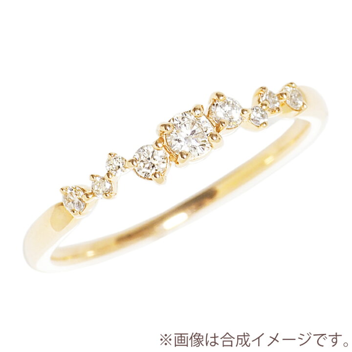 楽天市場】ダイヤモンド 0.21ct リング 指輪 18金 18K K18 10金 10K 