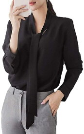 【50%OFF3日4日～】シャツ ブラウス シフォン 長袖 カットソー プルオーバー フォーマル レディース