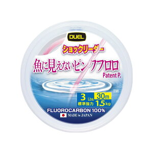 DUEL(�f���G��) ���Ɍ����Ȃ��s���N�t���� �V���b�N���[�_�[ 30m 3Lbs