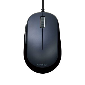 �G���R�� �}�E�X �L�� M�T�C�Y 5�{�^�� (�߂�E�i�ރ{�^������) BlueLED EPRIM �u���b�N M-Y9UBXBK