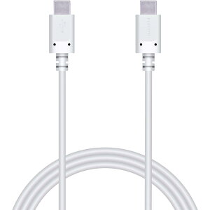 �G���R�� USB�P�[�u�� TypeC to TypeC PowerDelivery�Ή� �y�ő�3A�ō��� �[�d�z USB2.0�F�ؕi 1.5m �z���C�g �yi Phone 16 �V�� �[�Y �Ή����؍ρz MPA-CC15PNWH