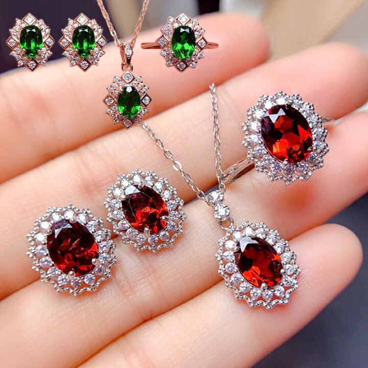 楽天市場】ネックレス & ピアス & 指輪 3点セット 全2種 ジルコニア  