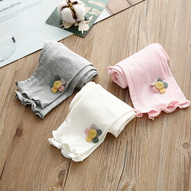 女の子 レギンス 夏用 薄手 モーダル95％ 冷感 九分丈 キッズ ベビー 白 無地 伸縮性 通気性 柔らかい 子供服 外出 通園 通学　90cm 100cm 110cm 120cm 130cm 140cm 150cm