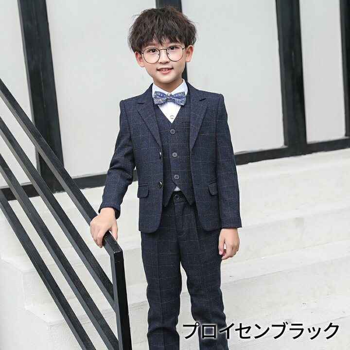 男の子 女の子 110cm ニット ブラック 秋服 冬服 礼服 結婚式