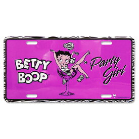 ベティー ブープ （Betty Boop） アルミニウムサイン LICENSE PLATE　BBMSP5786