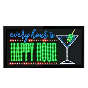 LED TC EVERY HOUR IS HAPPY HOUR CA-LE-375842