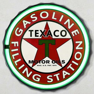 LED ���[�v �l�I�� �T�C�� TEXACO GASOLINE FILLING STATION �{�g���L���b�v CA-LE-562064