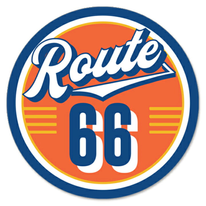 楽天市場】RT 66 （ルート 66） ステッカー ラージ Route 66 Orange 