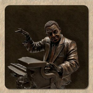 【SAKEマット】 JAZZ ピアノ 酒グッズ 吸水性があり複数の酒器や冷やしたボトルが置ける大型コースター 柔らかめのマウスパッドに似た素材