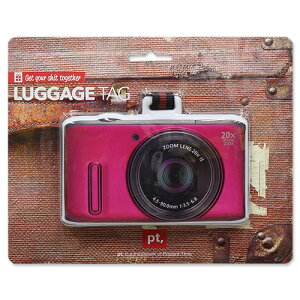 ラゲッジ タグ ピンク カメラ PTG-0061