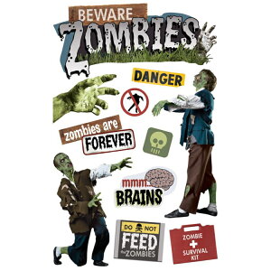 3DXebJ[ ]r! BEWARE ZOMBIES 3D STICKER@STDM-0163