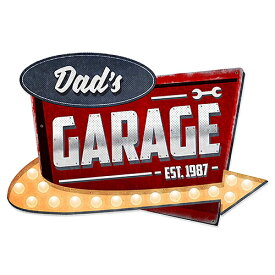 スティール サイン （スチール サイン）Dad's Garage PT-PS-898