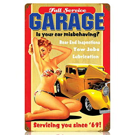スティール サイン （スチール サイン）Service Garage V-162