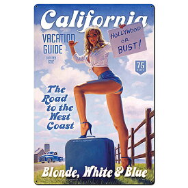 スティール サイン （スチール サイン） Greg Hildebrandt Blonde white & Bluee HB-349