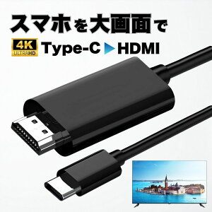 �~���[�����O iPhone HDMI �^�C�vC �ϊ� �X�}�z �e���r�ڑ� �X�}�z���e���r�Ō��� �P�[�u�� type-c