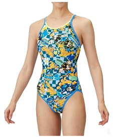 アリーナ arena レディース タフスーツ 競泳水着 練習用水着 トレーニング ワンピース ディズニー ミッキー・プルート オープンバック ToughSuit 競泳練習水着 AS5SWM52L