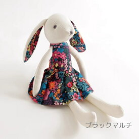 出産祝い 女の子 ぬいぐるみ うさぎ 抱き人形 ラビット かわいい おしゃれ お人形 赤ちゃん おもちゃ ぬいぐるみ リバティ プリント ワンピース ウサギのぬいぐるみ 子供部屋 インテリア ドール ギフト プレゼント ラッピング 出産 誕生日
