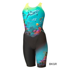 【10/30(木)店内全品ポイント3倍!最大23倍!】【30%OFF】アリーナ(ARENA) NEO EARTH 女性用 フィットネス水着 アクアエクサ ウイメンズフィットネスワンピーススパッツ(オープンバック・ハーフレ