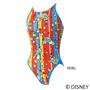 【10/27(月)09:59まで店内全品ポイント3倍!最大30倍!】【15%OFF】アリーナ(ARENA) 女児用 練習用水着 ディズニー(ドナルド・ダック) タフスーツ ジュニアトレーニングワンピース(オープンバック)