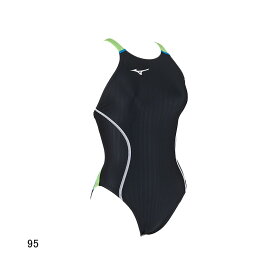 【15%OFF】ミズノ(MIZUNO) 女児用 競泳水着 STREAM ACE ジュニアミディアムカット(レースオープンバック) N2MA1424