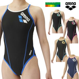 アリーナ 練習用水着 レディース タフスーツ ハイカット ハイレグ arena 競泳水着 女性用 競泳用水着 練習水着 TOUGHSUIT おしゃれ かわいい ブラック 黒 耐塩素 長持ち水着 水泳 初心者向け（SS～XOサイズ）SAR-4100W