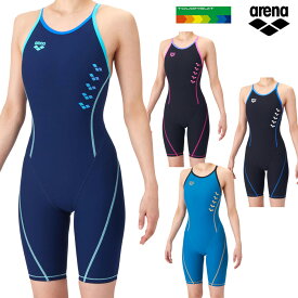 アリーナ 練習用水着 レディース タフスーツ 新作 2026SS ハーフスパッツ arena ワンピース ハーフレッグ 女性用 競泳用水着 競泳水着 練習水着 シンプル おしゃれ 人気 黒 青 紺 ブラック ブルー ネイビー 2026年 (SS～XOサイズ）AS6SWM06L