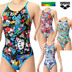アリーナ 練習用水着 レディース 新作 2026SS タフスーツ ハイカット ハイレグ ワンピース arena 競泳水着 女性用 競泳用水着 練習水着 TOUGHSUIT おしゃれ かわいい 耐塩素 長持ち水着 水泳 初心者向け アリーナくん (SS/S/M/L/Oサイズ）AS6SWM26L