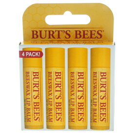 【正規品】【送料無料】 Burts Beesミツロウ リップバ`ム 4セット4x4ml
