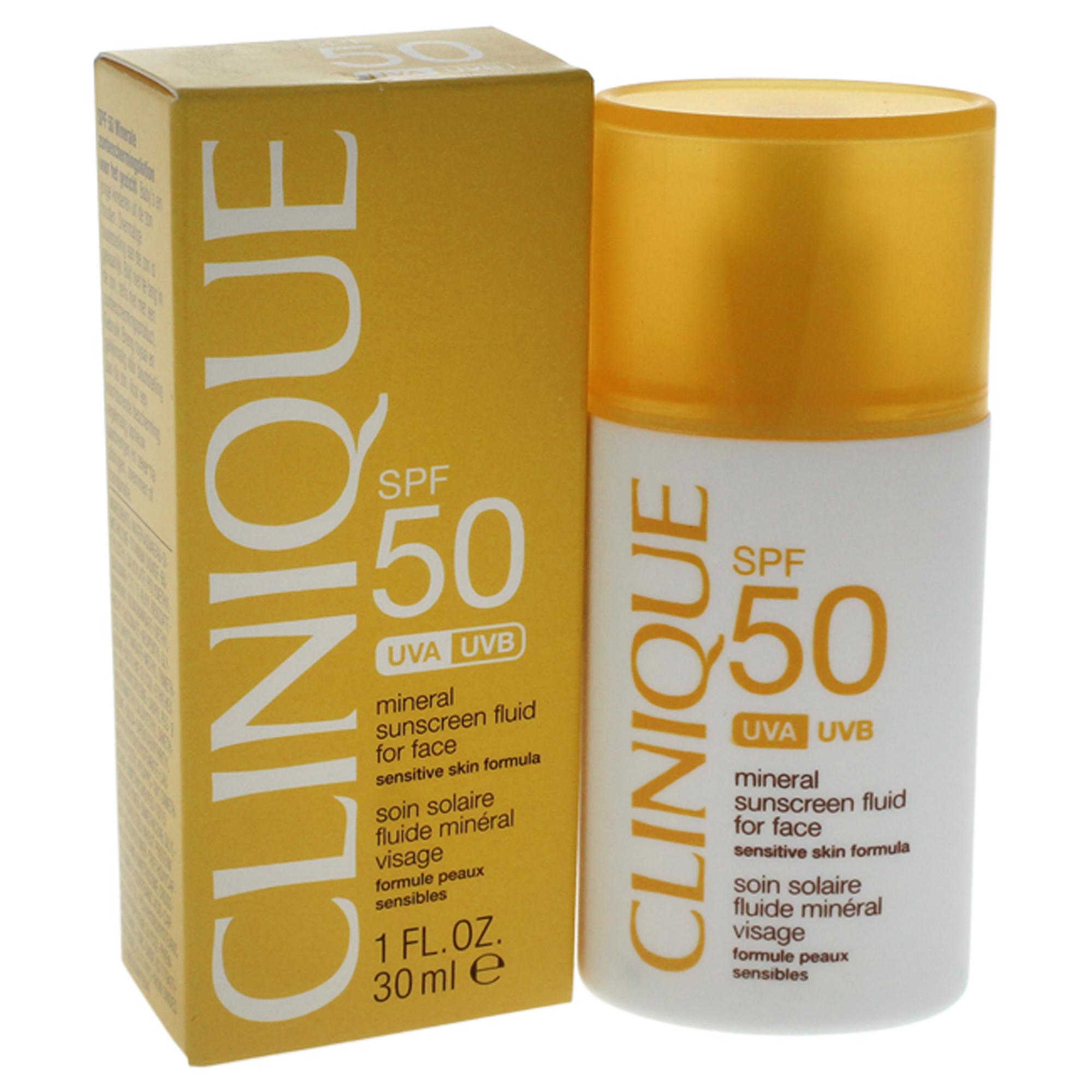 クリニークCliniqueブロードスペクトラム SPF50 ミネラルサンスクリーン フルイド 顔用女性用Sunscreen1oz