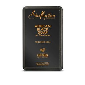 【正規品】 【送料無料】 Shea Moisture シア モイスチャー アフリカン ブラック ソープ 固形石鹸 African Black Soap Bar Soap 240ml