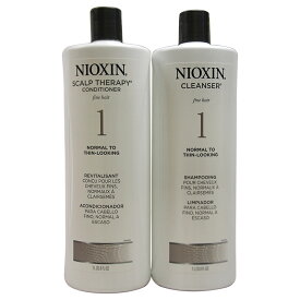 【正規品】【送料無料】【Nioxin】System 1 Cleanser & Scalp Therapy Conditioner Duo33.8ozシステム1クレンザー＆スカルプセラピーコンディショナーデュオ【海外直送】