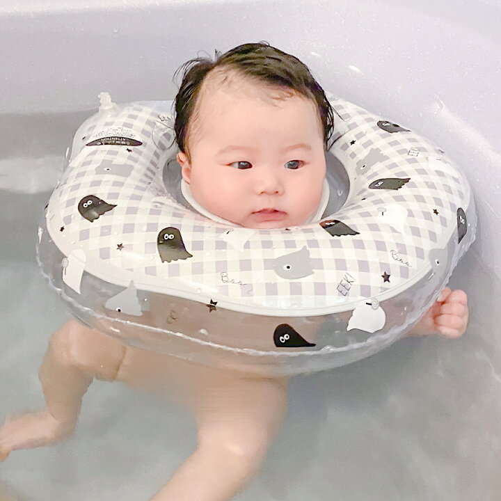 楽天市場 ベビーフロート 赤ちゃん お風呂 浮き輪 2ヶ月 1歳半頃まで モノトーン 赤ちゃん用 インスタグラム Baby Float 首浮き輪 プレスイミング お風呂のおもちゃ 出産祝い My Favorite Swj